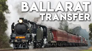 Weekday Steam on the Geelong-Ballarat Line! (Steamrail's Ballarat Transfer) | A2 986, K153, S301