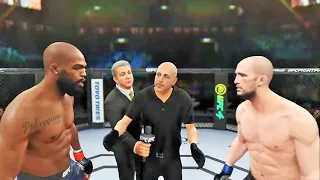 Jon Jones vs Volkan Oezdemir Full Fight - UFC 4 Simulation