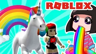 Проводник ЕДИНОРОГОВ в Роблокс - Радужный паркур в ROBLOX Obby челлендж