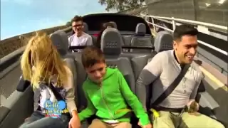 Kelly Ripa and Family at Disney World Test Track on "LIVE with Kelly and Michael"