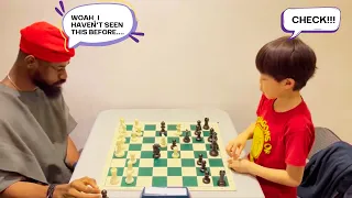 8-year-old Isaac Takes On Nigeria's  Chess Master Tunde Onakoya