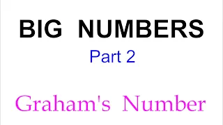 BIG NUMBERS (Part 2)  |  Graham's Number