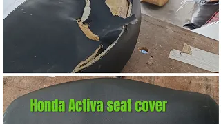 how to make Honda Activa seat cover