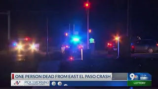 One person dead from East El Paso crash