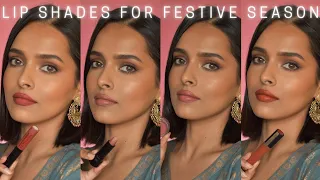 Festive Lip Shades I am obsessed with | For NC40 skin tone