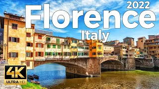 Florence 2022, Italy Walking Tour (4k Ultra HD 60 fps) - With Captions