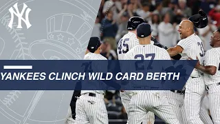 Yankees clinch AL Wild Card berth on a walk-off