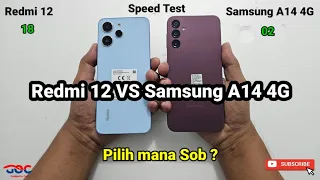 Xiaomi Redmi 12 VS Samsung A14 4G Speed Test Ngebut mana ya ? Tukar Tambah di GadgetOn Cell Lampung