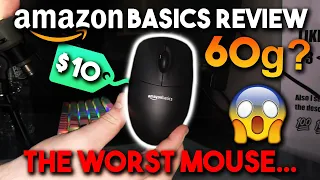 WORSE Than The Bugha Mouse??? AMAZON BASICS Mouse Review ($10 60 Gram BEAST)