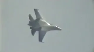 Su-27UB turn rate 360