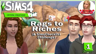 Introduction Pt 1: Crystal Creations Rags to Riches & Sims Checklist Challenge (Sims 4)