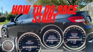 HOW TO USE LAUCH CONTROL/RACE START IN A C63 W204