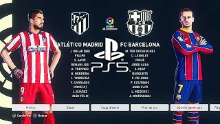 PES 2021 PS5 FC BARCELONA - ATLETICO MADRID | MOD Ultimate Difficulty Career Mode HDR Next Gen