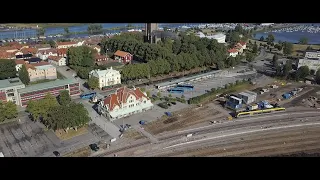 Mariestad järnvägsstation 27-7-2018 (drone)