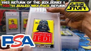 PSA Return of 14 Return of the Jedi Series 1 Wax Packs... trying to get the elusive 10 on a wax pack