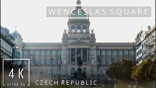 • Czech Republic 🇨🇿 | Prague | Wenceslas Square, Old Town Square  | Relax Video | Walking Tour 4k •