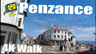 Penzance - Cornwall - England - Town Centre & Harbour - 4K Virtual Walk