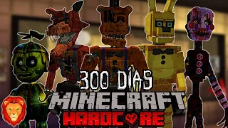 SOBREVIVÍ 300 días en la Pizzeria de FIVE NIGHTS AT FREDDY'S en Minecraft HARDCORE y esto sucedió...