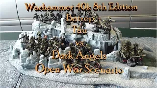 Tau vs Dark Angels 2k - Warhammer 40k 8th Edition Battle Report