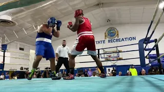 Amateur Heavyweight Boxing Full first round James Baco Vs Xavier Poole -205 pounds plus