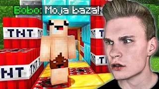 Odkryłem TAJNĄ BAZĘ BOBO i ją ZNISZCZYŁEM w Minecraft!