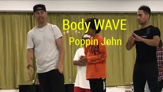 How to BODY WAVE / ROLL | Footwork | Poppin John | Learn dance tricks | Learn 2 bust | ( part 4 )