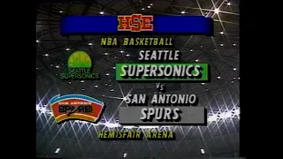 Seattle Supersonics at San Antonio Spurs - 1/28/1991