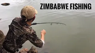 Fish bites through steel leader and BIG one caught (while bank fishing)