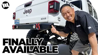 Jeep Gladiator Tailgate License Plate Mount Install for the EVO High N Tight Rear Bumper