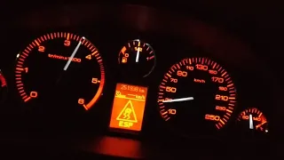 Peugeot 407 2.0 HDi acceleration 0-100 FAP Off