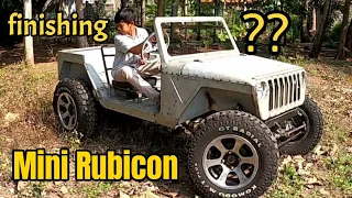Mini Rubicon Homemade // Part 2 finishing 1000cc // mini Jeep Rimbono Homestay