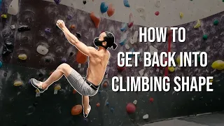 How to Get Back into Climbing Shape - Mini Training Cycle