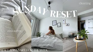 SUNDAY RESET| deep cleaning, ausmisten, einkaufen, restart & reset // selinazan