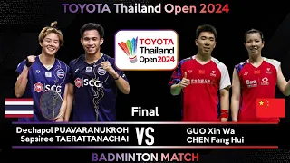 🔴LIVE SCORE | FINAL | PUAVARANUKROH / TAERATTANACHAI vs GUO Xin Wa /CHEN Fang Hui Thailand Open 2024