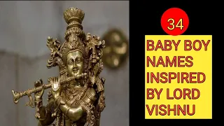 Baby Boy Named Inspired By Lord Vishnu ~ Hindu Baby Names ~ Unique Baby boy Names ~ Baby Names.