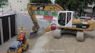 SNCF RESEAU : Sécurisation du PN9 D'Antony - Le chantier à mi-parcours - Eté 2020