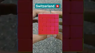 How to Make a Flag of Switzerland on Rubik's Cube || Puzzle Hacker G7 #shorts #viral #ytshorts