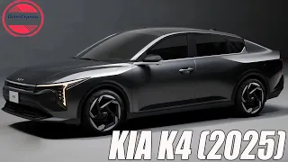 KIA K4 2025 revealed! New Kia K4 Presented with Stunning Design.