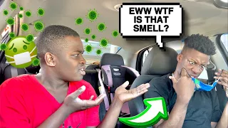 I Sprayed FART SPRAY In My Boyfriend’s Mask! * Hilarious Reaction*