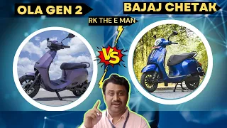 2024 Bajaj Chetak Premium VS Ola S1 Pro Gen 2 || Only 3394/- Difference ! எது வாங்க வேண்டும்?