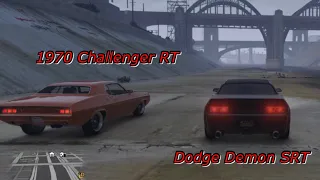 GTA 5 Racing (Gauntlet Hellfire vs. Gauntlet Classic) ROLL&DIG