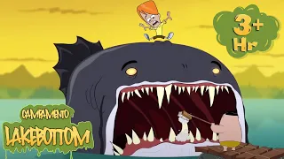 EL GRAN TIBURÓN 🦈🌊 Animaciones de Miedo para Niños | Episodios Completos | Campamento Lakebottom