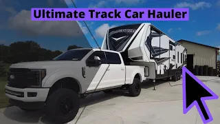 Massive 5th Wheel Toy Hauler Track Car Hauler