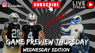 Game Preview Thursday || TNF Vs Rams
