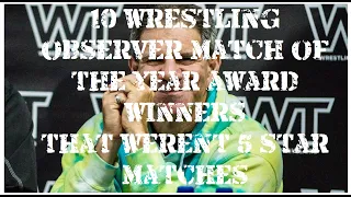 10 wrestling observer match of the year award winners that weren't 5 star matches