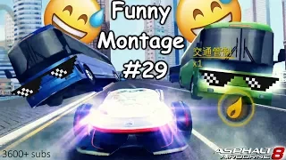 Asphalt 8 | Funny Montage #29 | 3600+ subs | 2018