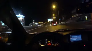 BMW m3e92 POV street drift