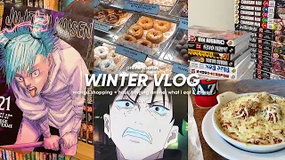 winter vlog: manga haul + shopping, binging anime, what i eat  & more !