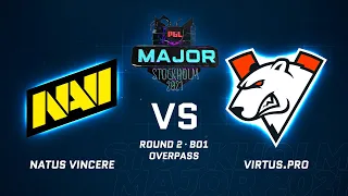 [RU] NAVI vs Virtus.pro • Overpass • PGL Major Stockholm 2021 Legends Stage