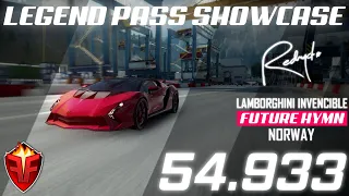 Asphalt 9 | Legend Pass Showcase - Lamborghini Invencible - 54.933 Norway X Future Hymn